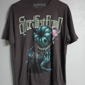 Steadfast Brand Tattoo Brown Graphic Tee Size XL